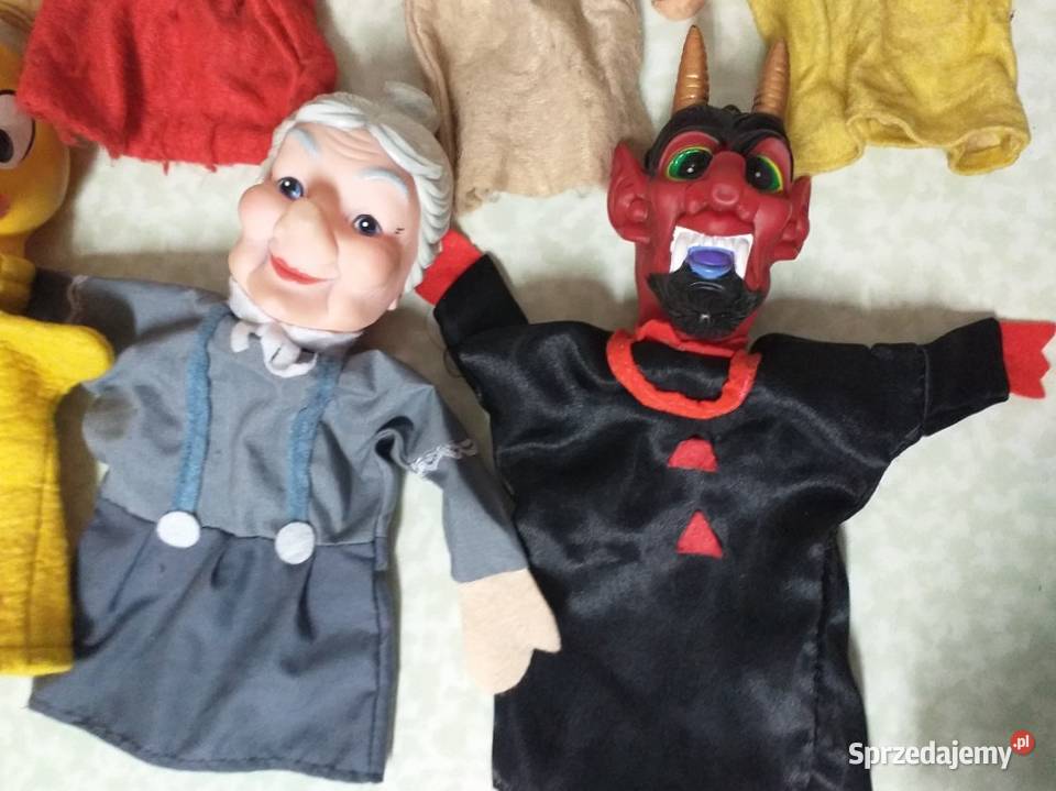 pacynki kukiełki laleczki figurki teatrzyk stare Pozostałe Witnica