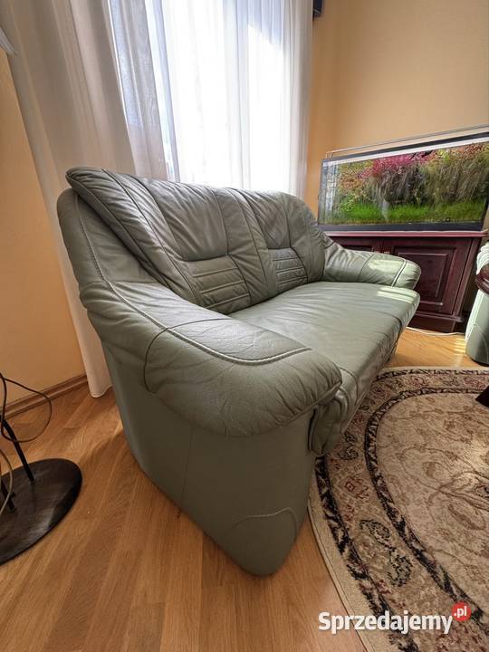 Zestaw wypoczynkowy skórzany 321 Poznań sprzedam