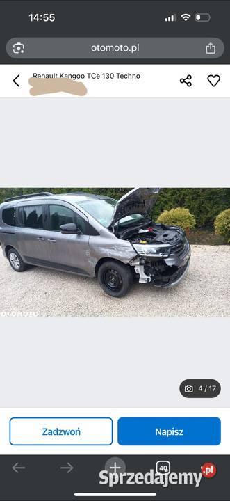 Okazja Kangoo grand 7 LONG osobowy Full NOWE centralny zamek Ostrów Wielkopolski