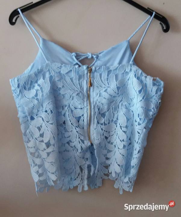 Top ażur gipiura z miseczką 5 kolorów Italy Odzież damska podlaskie Białystok