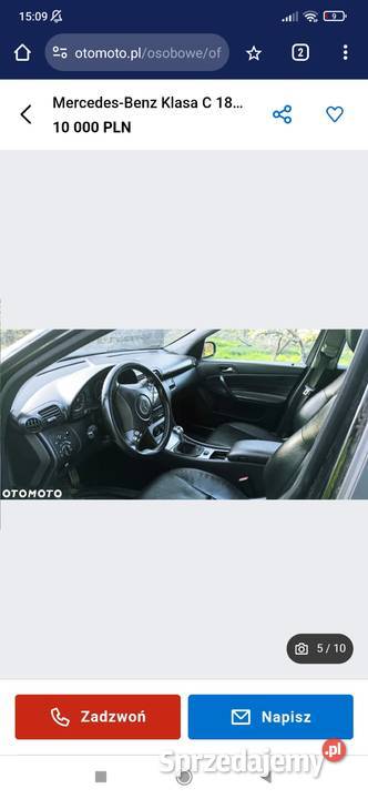 MercedesBenz klasa c LPGBENZYNA 180T kompr nieuszkodzony Wrocław sprzedam