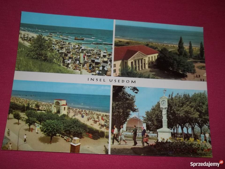 Pocztówka widokówka Insel Usedom Pocztówki i karty telefoniczne Łódź