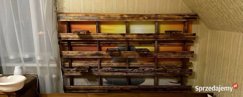 Drewniany kwietnik półka na kwiaty ozdoba Radków sprzedam