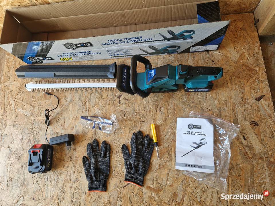 Nożyce do żywopłotu krzewów 2x aku 48v wielkopolskie Głogowa
