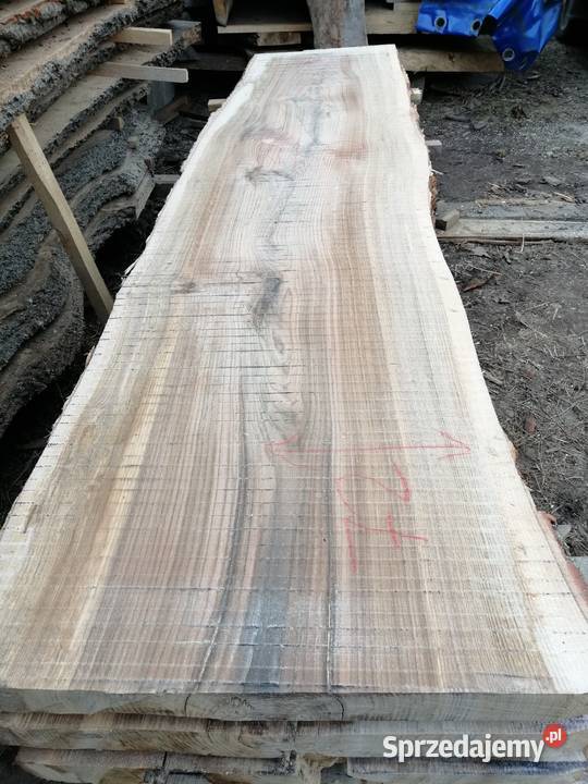 Monolit 260x140x65 dąb live edge blat loft Przysucha