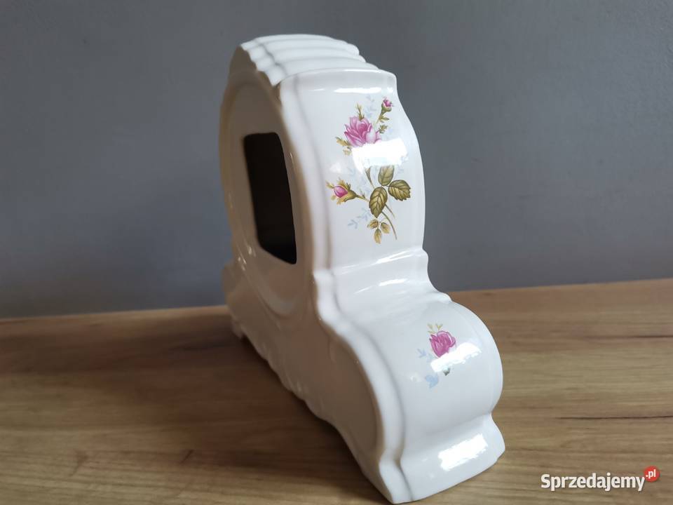 Stary zegar ceramika porcelana Chodzież fason Siemianowice Śląskie
