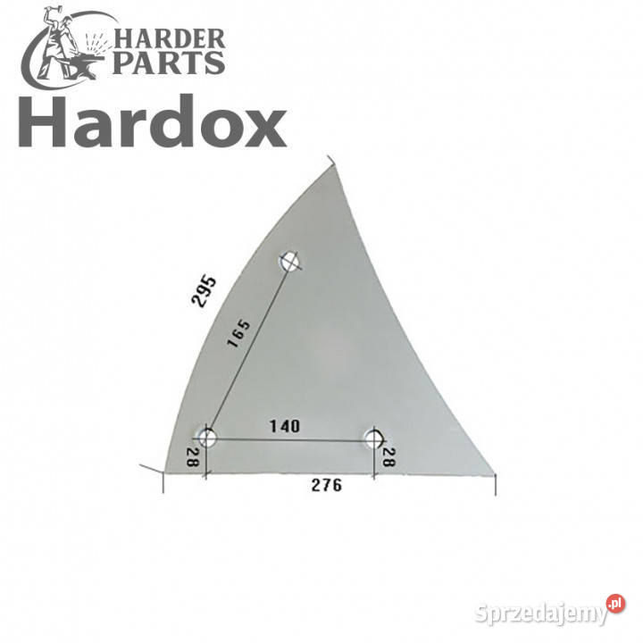 Pierś HARDOX 930760350P 930760370P do pługa Suwałki sprzedam