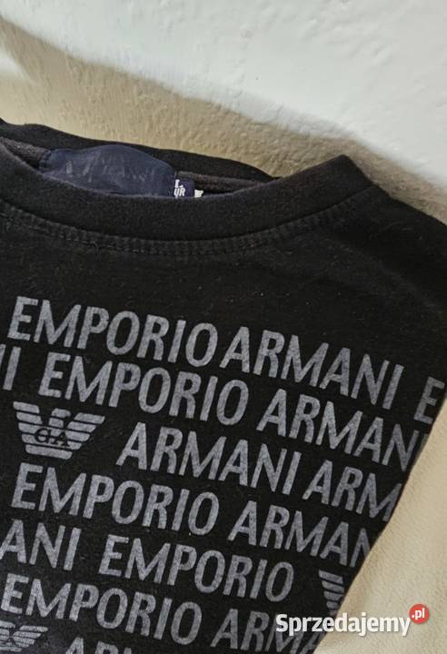 Armani bluzka EA7 L czarna Exchange t shirt Odzież codzienna Konstancin-Jeziorna