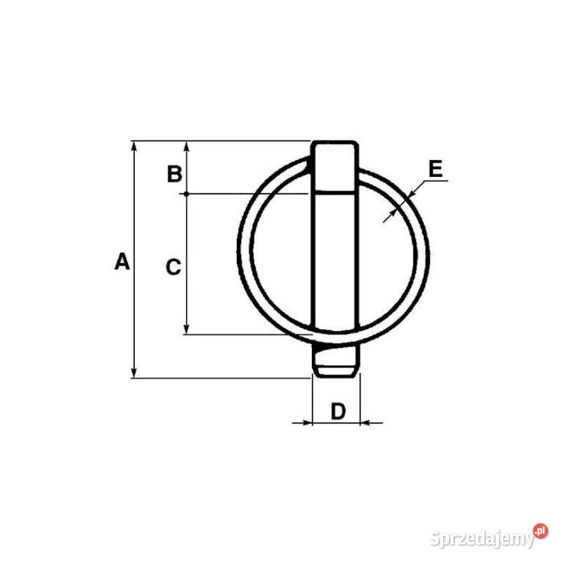 Zawleczka zatrzaskowa 45 mm DIN11023 10524 Kamionna