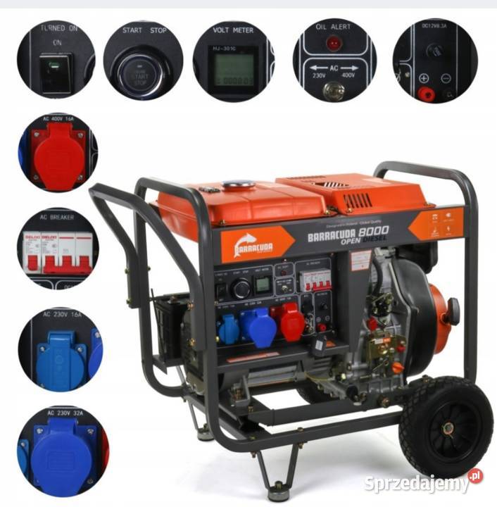 Agregat prądotwórczy 8kW Krzykawa