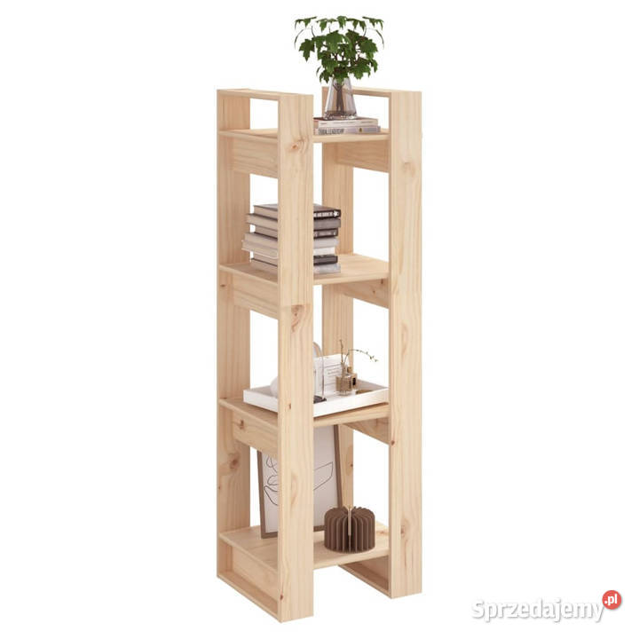 Regał na książkiprzegroda 41x35x125 lite drewno Warszawa