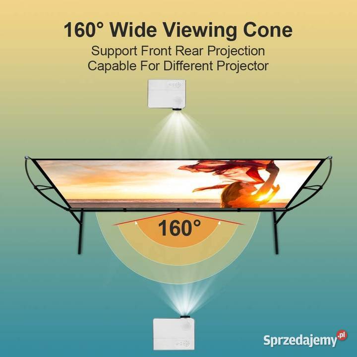 EKRAN PROJEKCYJNY ZE STOJAKIEM GETCO TECH PRO Zawiercie sprzedam