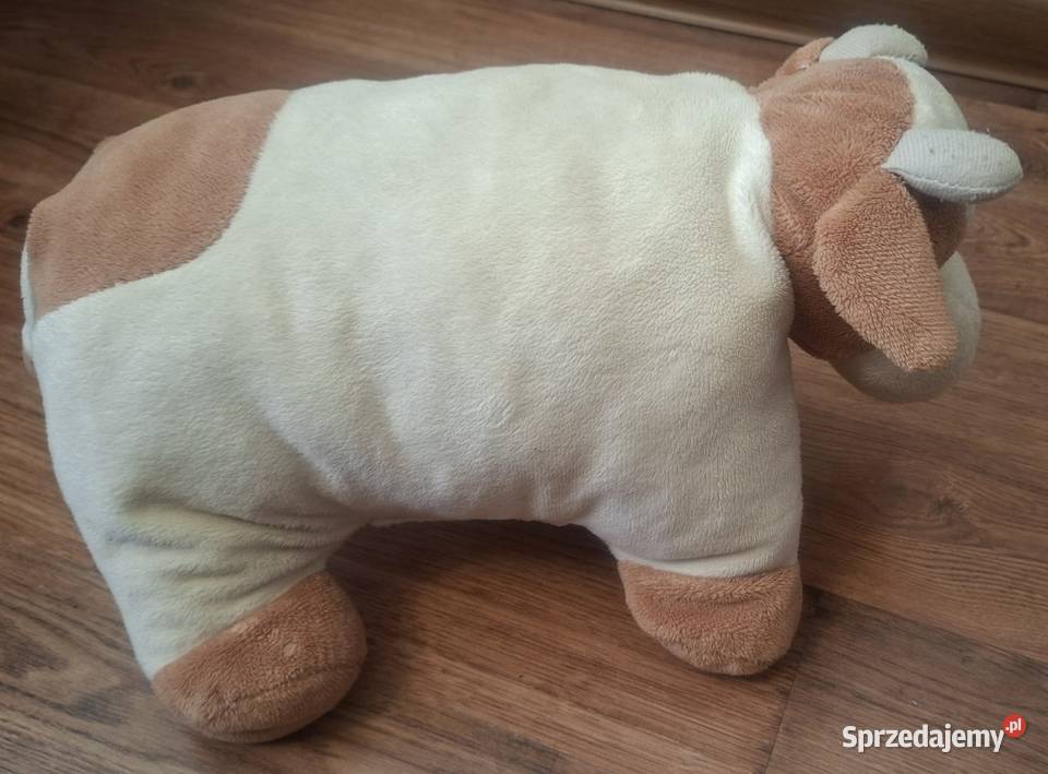 Poduszka pluszowa na rzep krowa dziecka Maskotki Zielona Góra