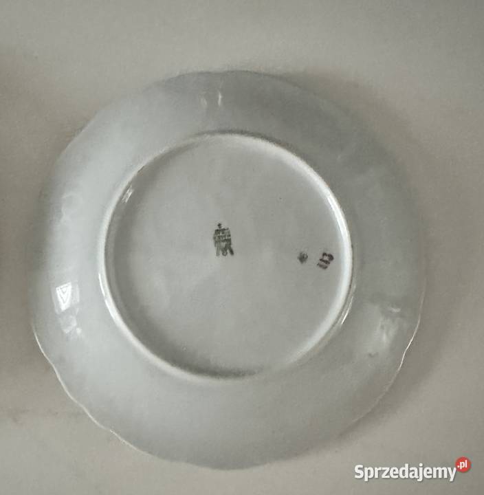 Talerze porcelanowe Wawel z lat PRLu łódzkie Łódź