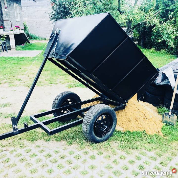 Przyczepka kiprowana mocna na piach ziemie