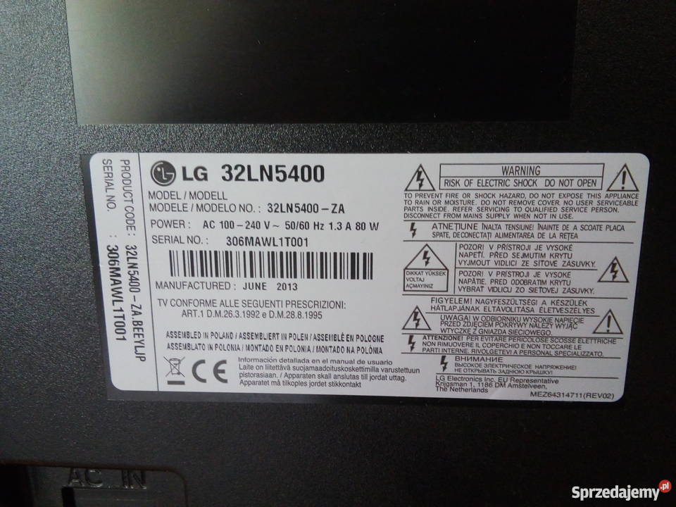 Telewizor LG 32LN5400 full hdhdmi Kępice