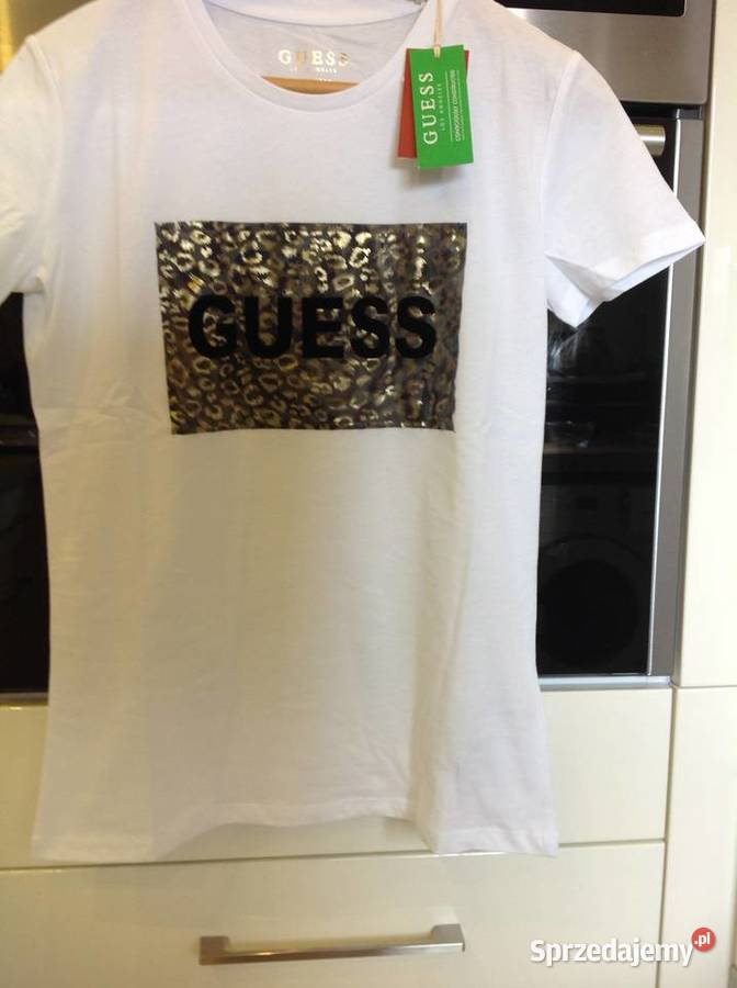 T shirt Koszulka Damska GUESS S Biała NOWA biały Nowa Sól