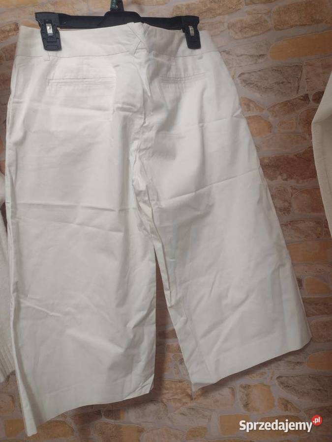 38M ZARABiałe spodnie kuloty spodenki rybaczki Rozmiar 38(M)