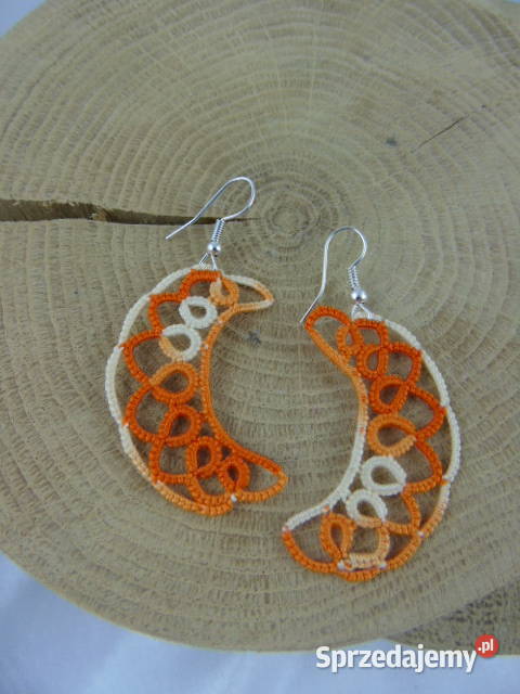 Kolczyki frywolitkowe różne wzory i kolory