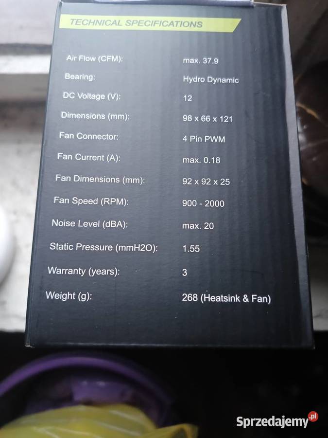 Gelid BlackFrore chłodzenie procesora