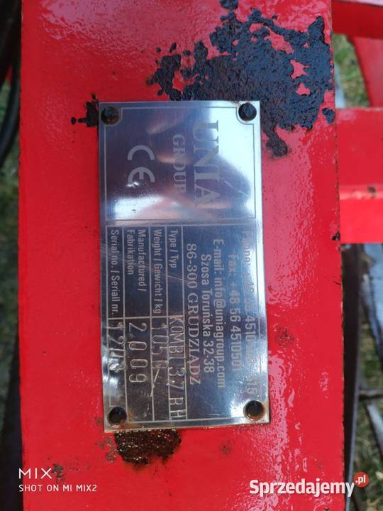 Agregat uprawowy Unia Kombi 37m Szumowo