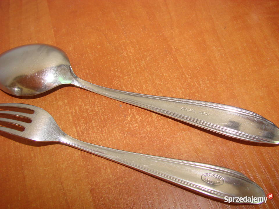 Gerlach Nierdzewne sztućce stołowe PRL Pruszcz Gdański