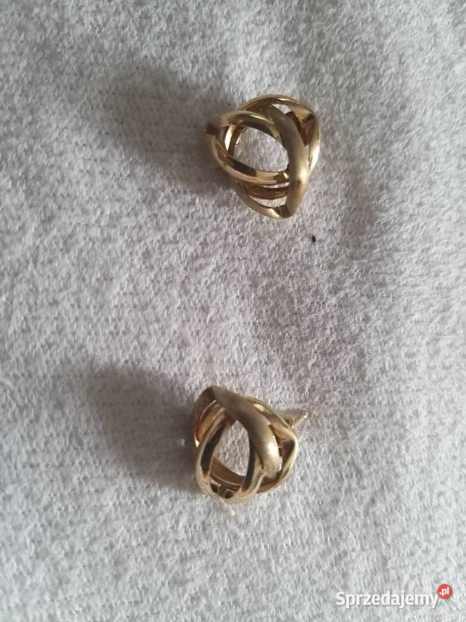 Złote kolczyki próba 585 złote Gdynia