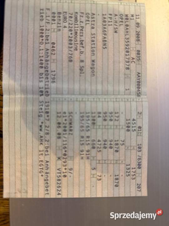 Opel Astra sprowadzony 18benzuszkodzony silnik nieuszkodzony Prądocin