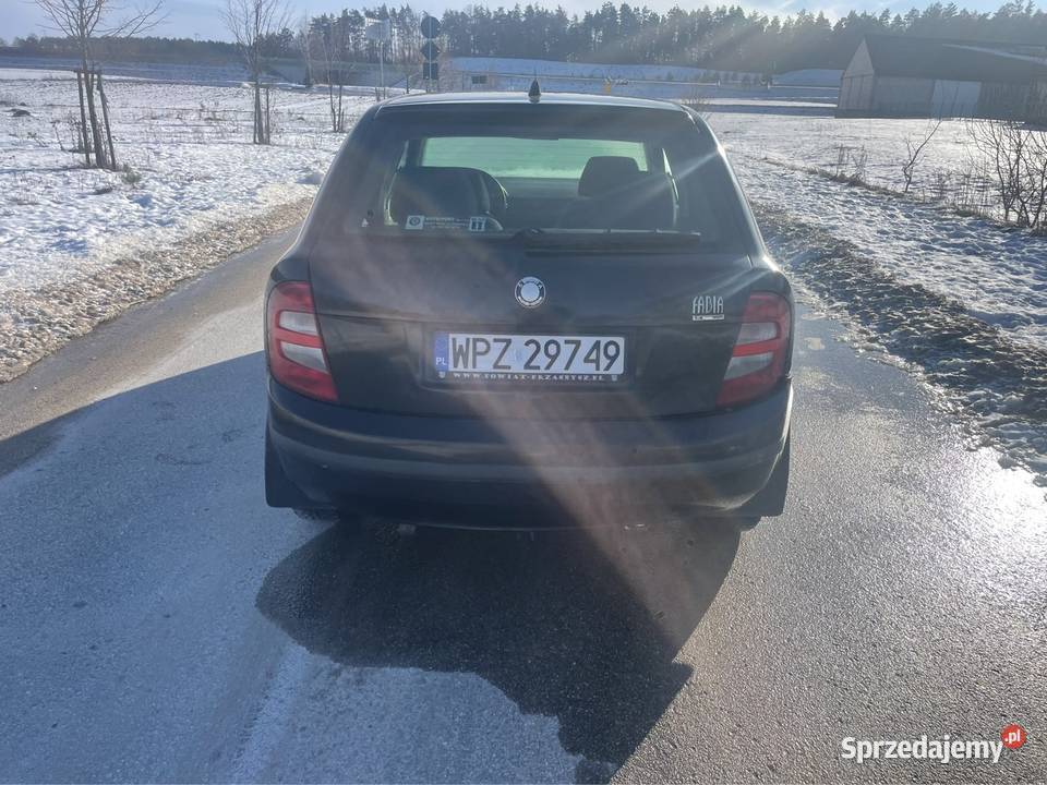 Skoda Fabia 14 benzyna 2002r Czarna Alu Hak podlaskie