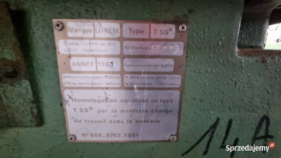 Frezarka dolnowrzecionowa LUREM T50 Produkcja