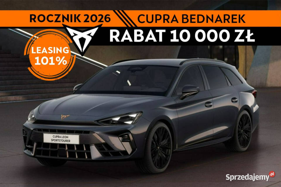 Cupra Leon Sportstourer VZ 20 TSI 333 DSG 4Drive wielofunkcyjna kierownica Łódź