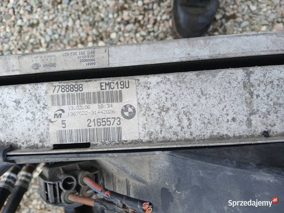 Chłodnice komplet wentylator BMW E90 E91 20 D Chłodnie wody Radłów sprzedam