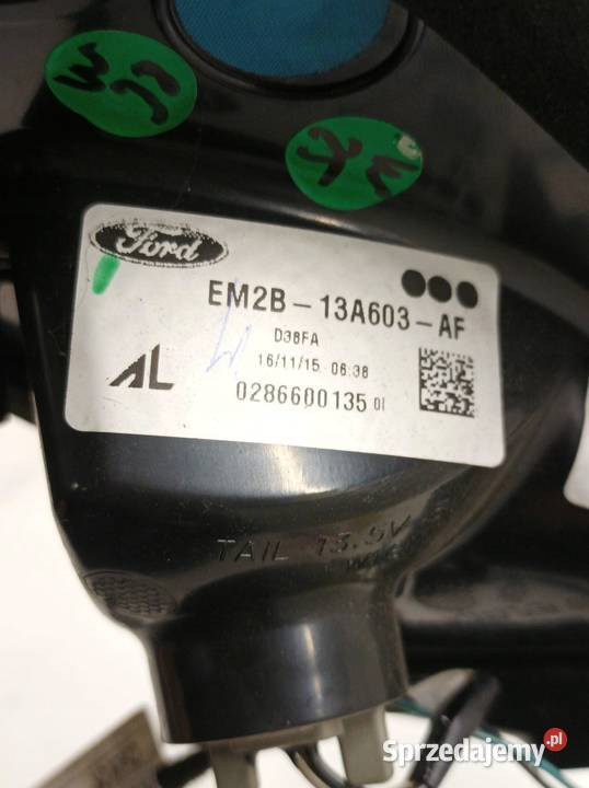 LAMPA TYŁ W KLAPĘ LEWA EUROPA EM2B13A603AF Ford