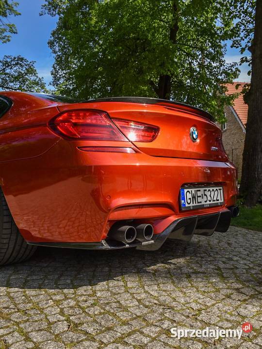 BMW M6 F13 Sakhir Orange Czarna skóra Super stan pomorskie Kębłowo sprzedam