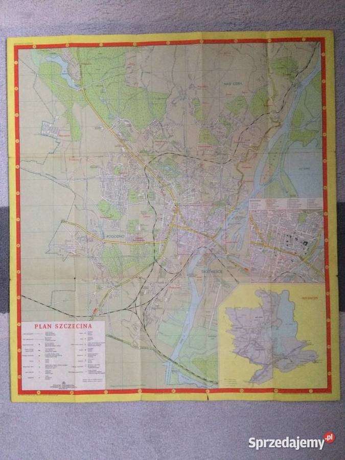 204 Plan Szczecina 1971 zachodniopomorskie Szczecin