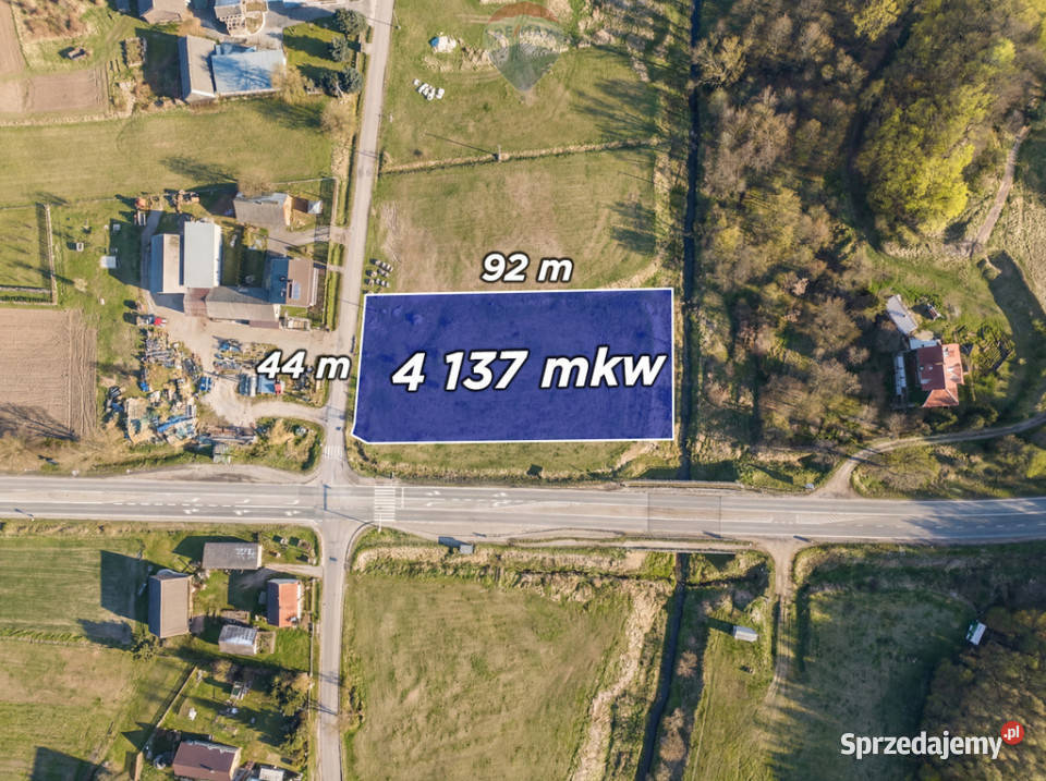 Działka usługowa z wz S7 Sprzedaż Nieruchomości Szczepanowice