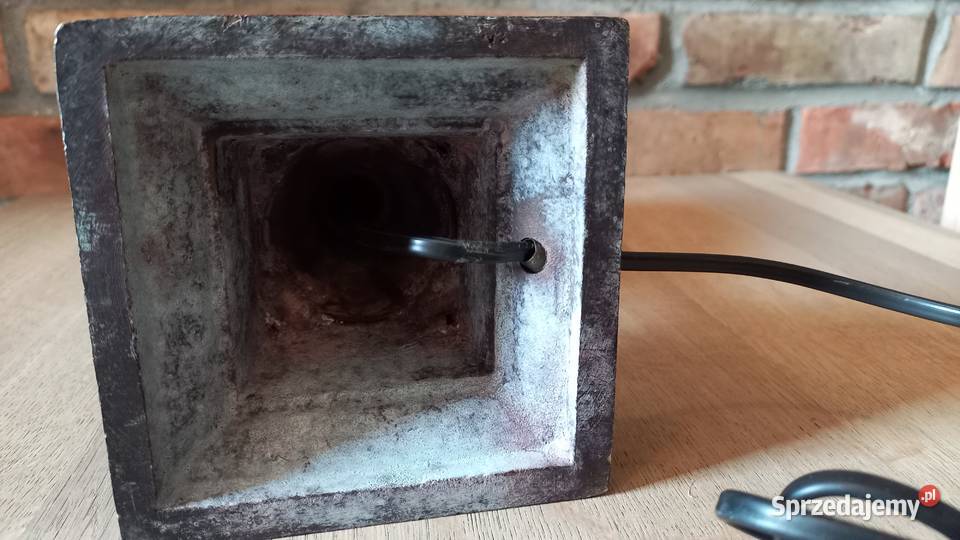 Lampka metalowa ciężka Stołowa Gabinetowa Nocna