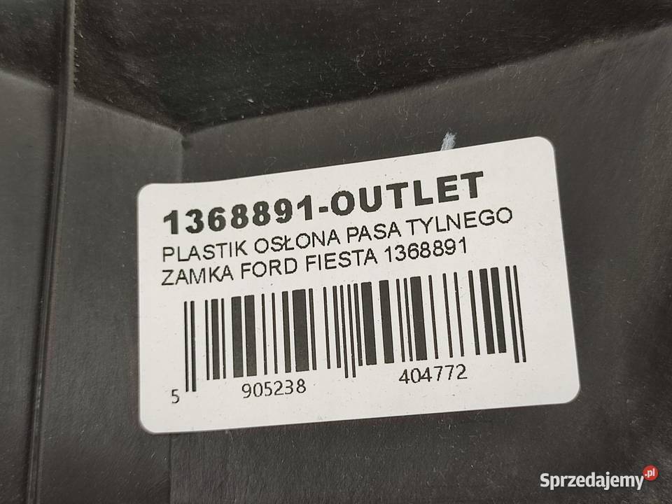UCHWYT PLASTIK OSŁONA BAGAŻNIKA FORD FIESTA MK5