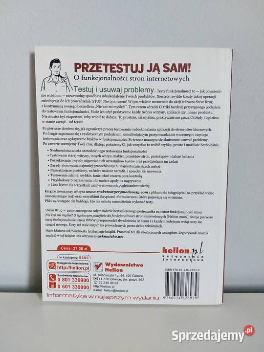książka Przetestuj ją sam Steve Krug o Poznań sprzedam