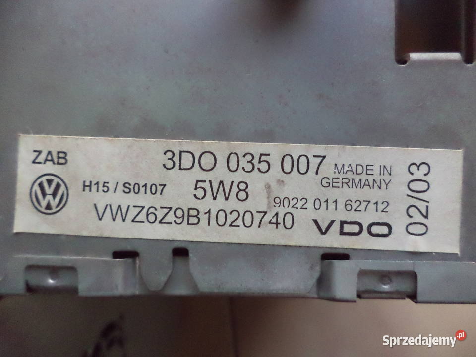 VW PHAETON RADIO PANEL NAVI TV 3D0035007 Turek