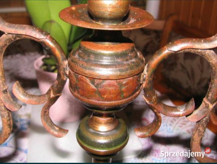 Stary świecznik na trzy świeczki klasyk Pozostałe Sosnowiec