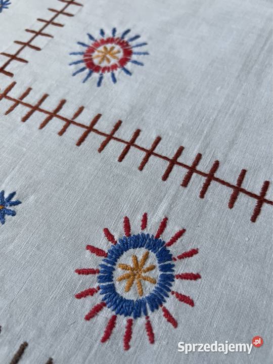 Obrus ręcznie wyszywany rękodzieło Zabrze