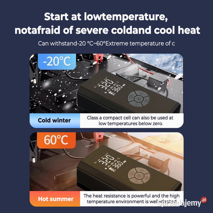 Auto start auta car jump kompresor zamiast kabli Warszawa