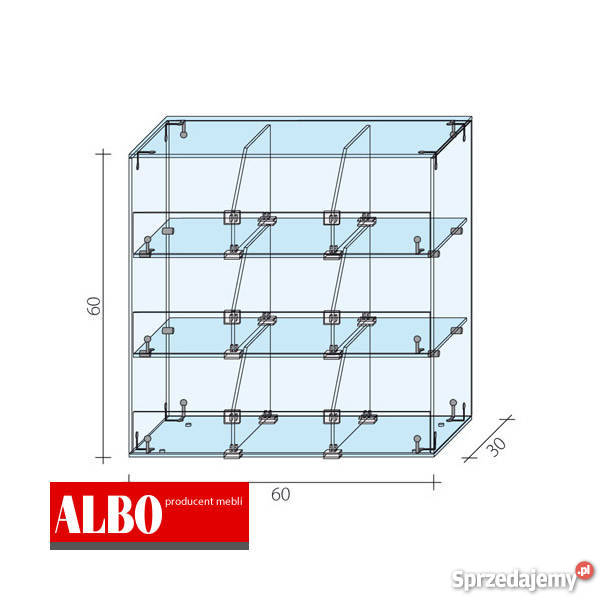 Gablota na słodycze nadstawka producent mebli Olsztyn