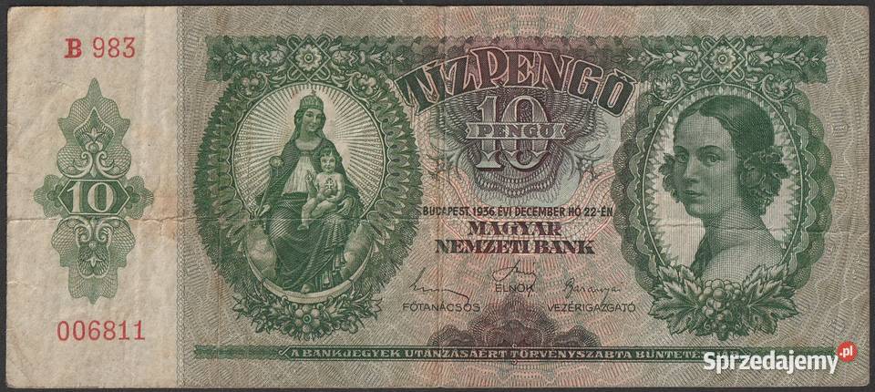 WĘGRY 10 PENGO 1936 B983 sprzedam