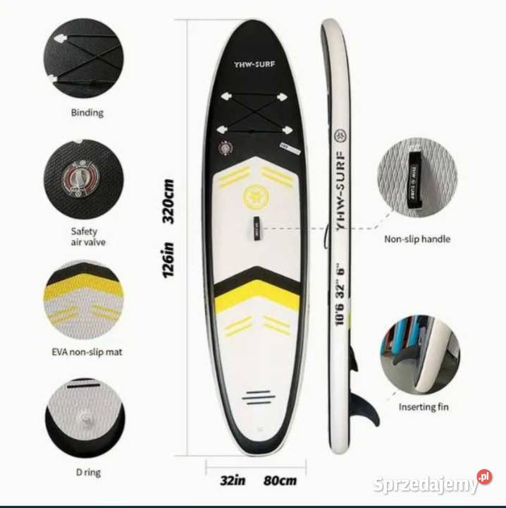 Deska sup do pływania 320 nowa Konin