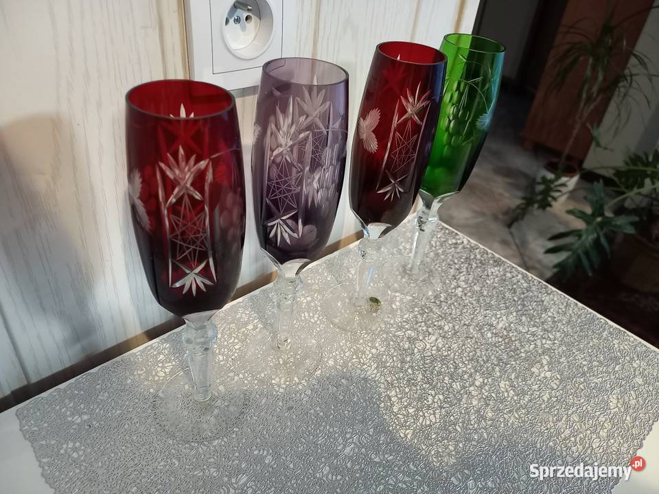Kieliszki Kryształowe Huta Irena Oryginał wielkopolskie Konin