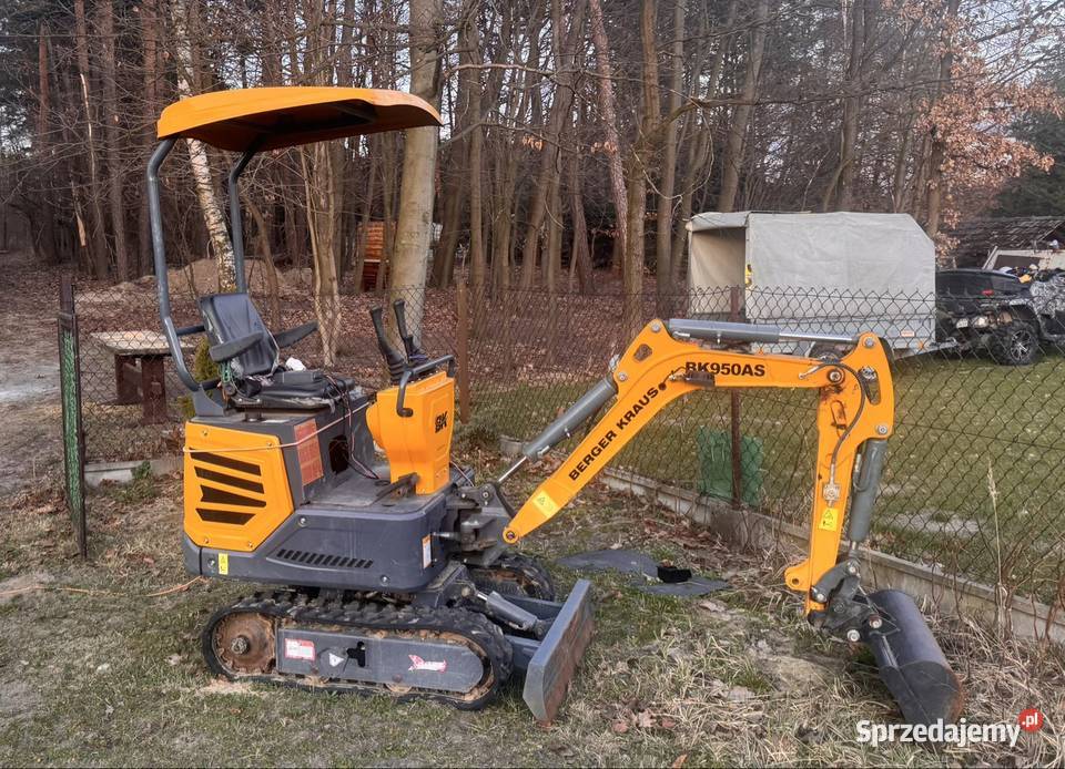 MINIKOPRARKA BergerKrause bk950 1T 3 łyżki Koparki podkarpackie Rzeszów