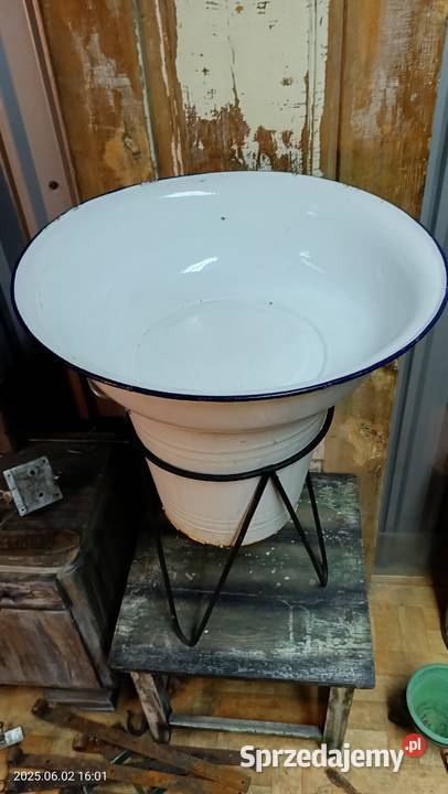 Stara emaliowana miednica Sosnowiec