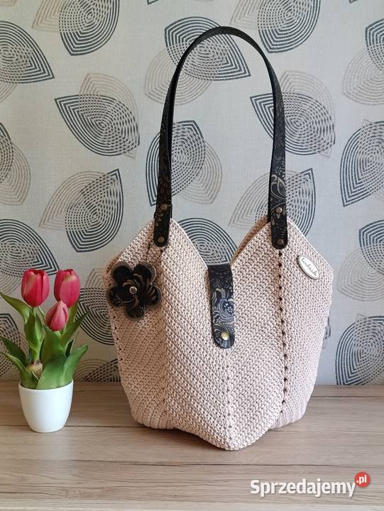 Torebka Tulipan na ramię Hand Made Chełm